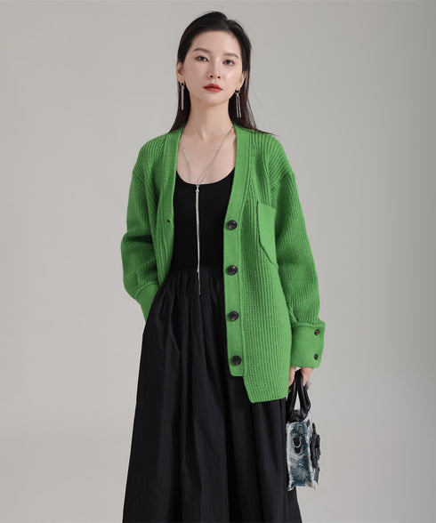 Rib Knit Cardigan